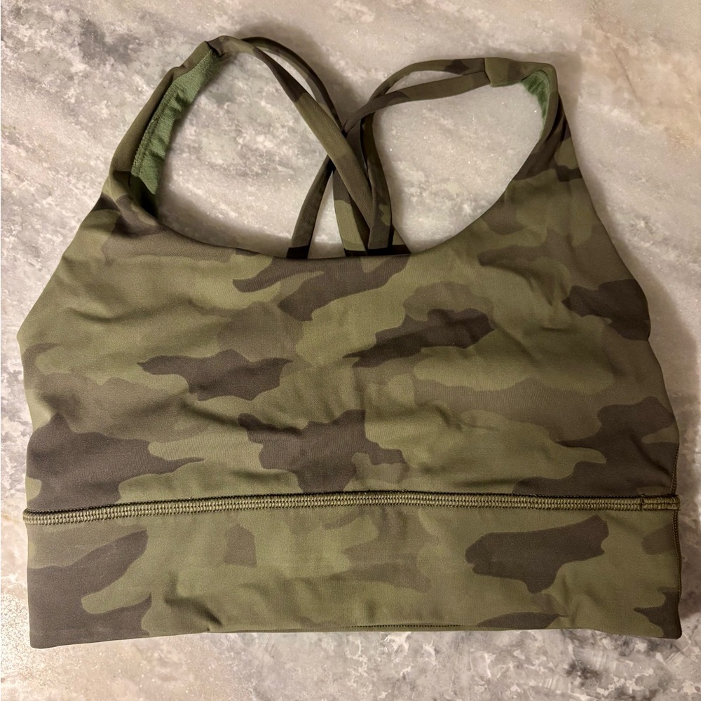 Camo lululemon energy longline Sports Bra 6